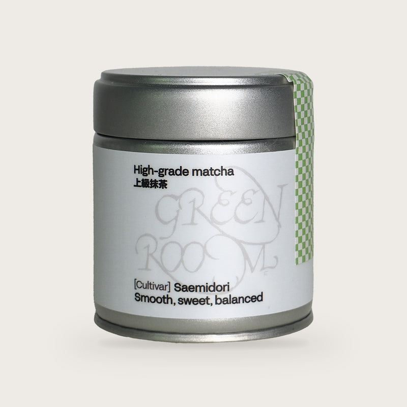 Green Room Matcha Saemidori, sortenreines Matchapulver in der 30-g-Dose